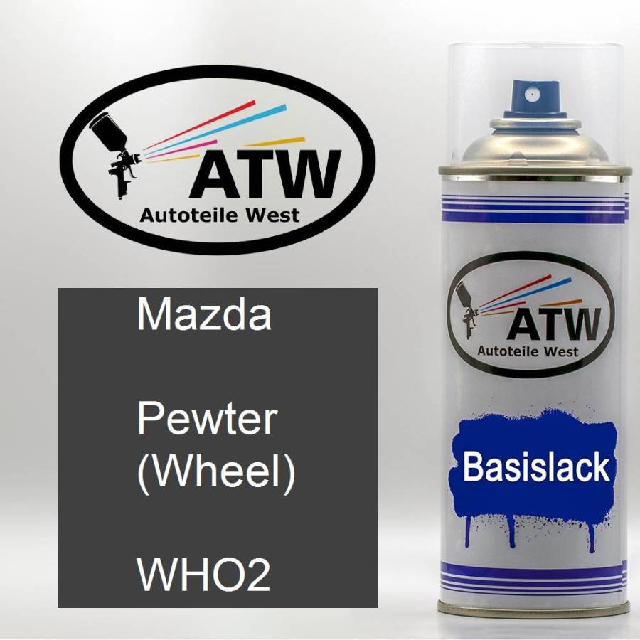 Mazda, Pewter (Wheel), WHO2: 400ml Sprühdose, von ATW Autoteile West.
